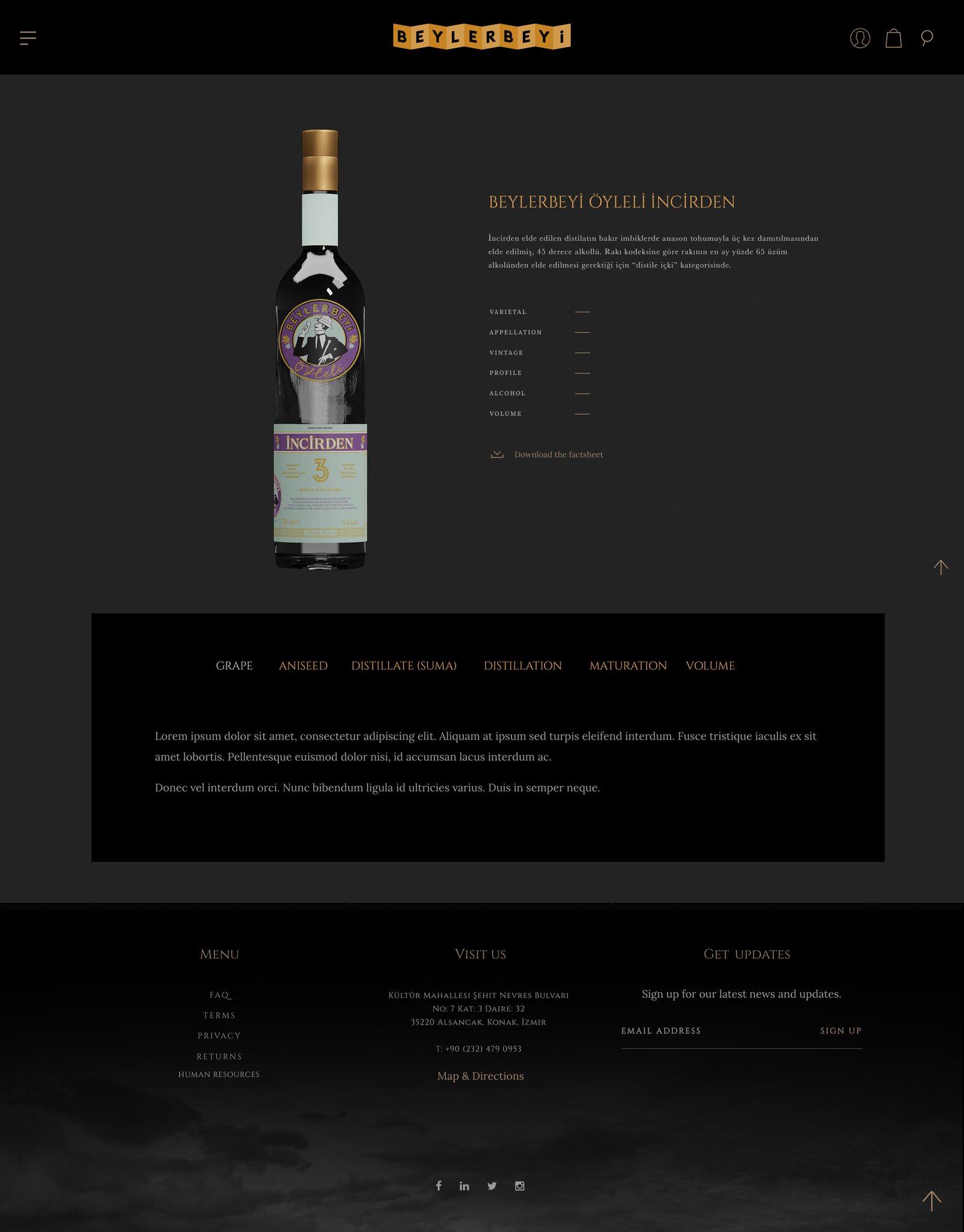Beylerbeyi product detail page for Öyleli İncirden