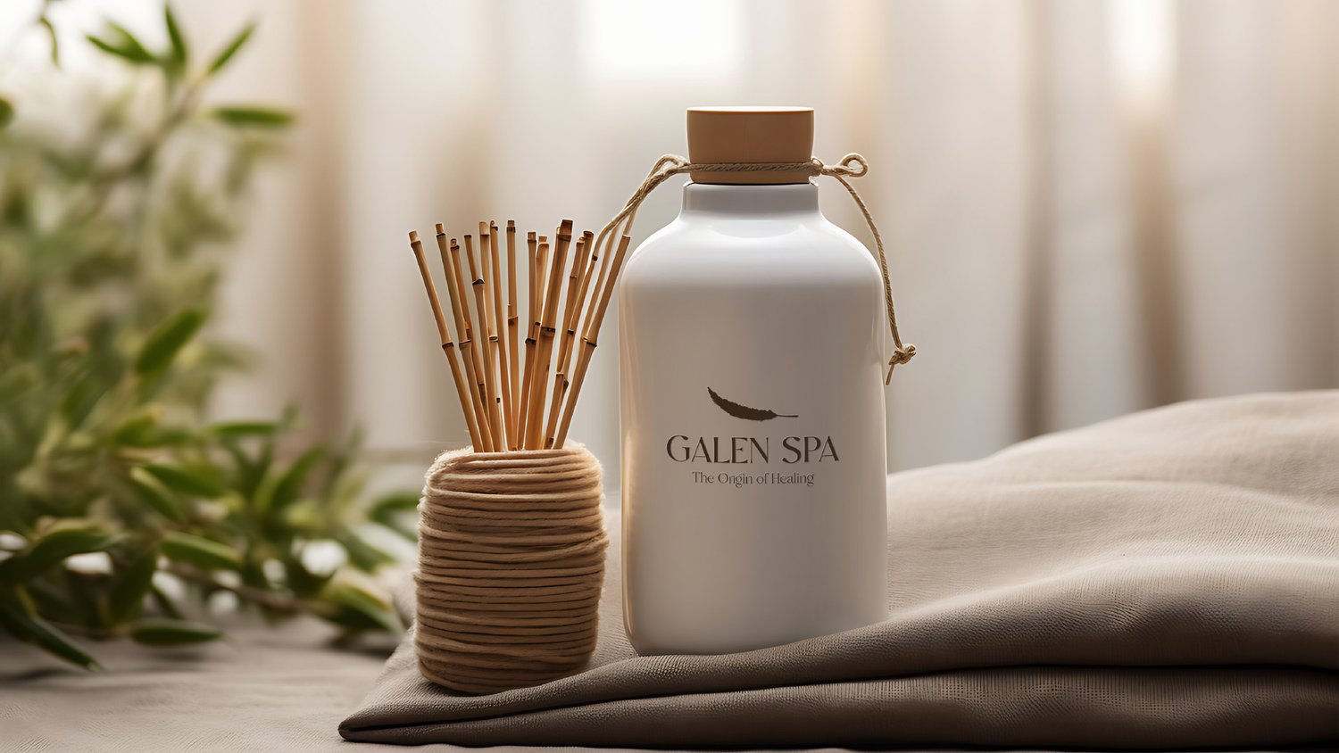Galen Spa reed diffuser bottle