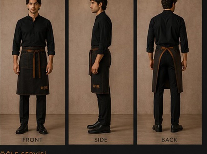 RU'FINE evening service uniform, front, side and back
